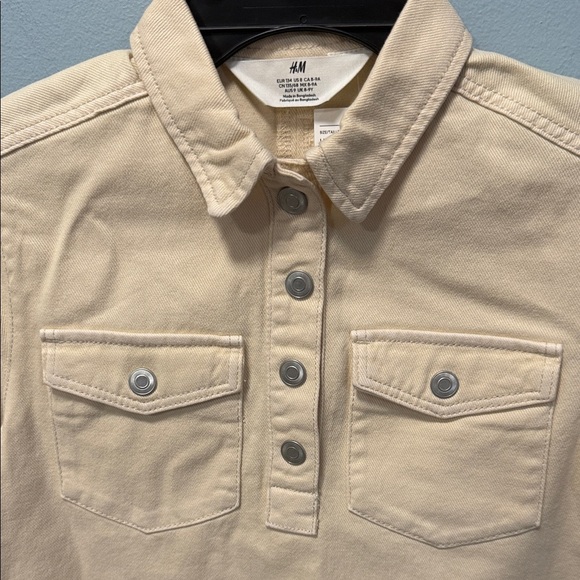 H&M Kids Cream Short Sleeve Dress - Picture 4 of 8